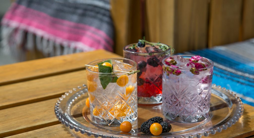 three cocktails