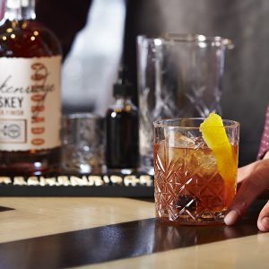 bartender with cocktail