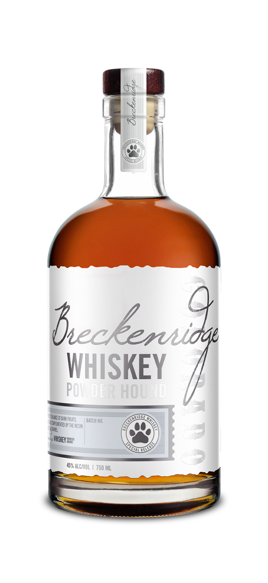 Breckenridge Whiskey Powder Hound bottle 750 mL